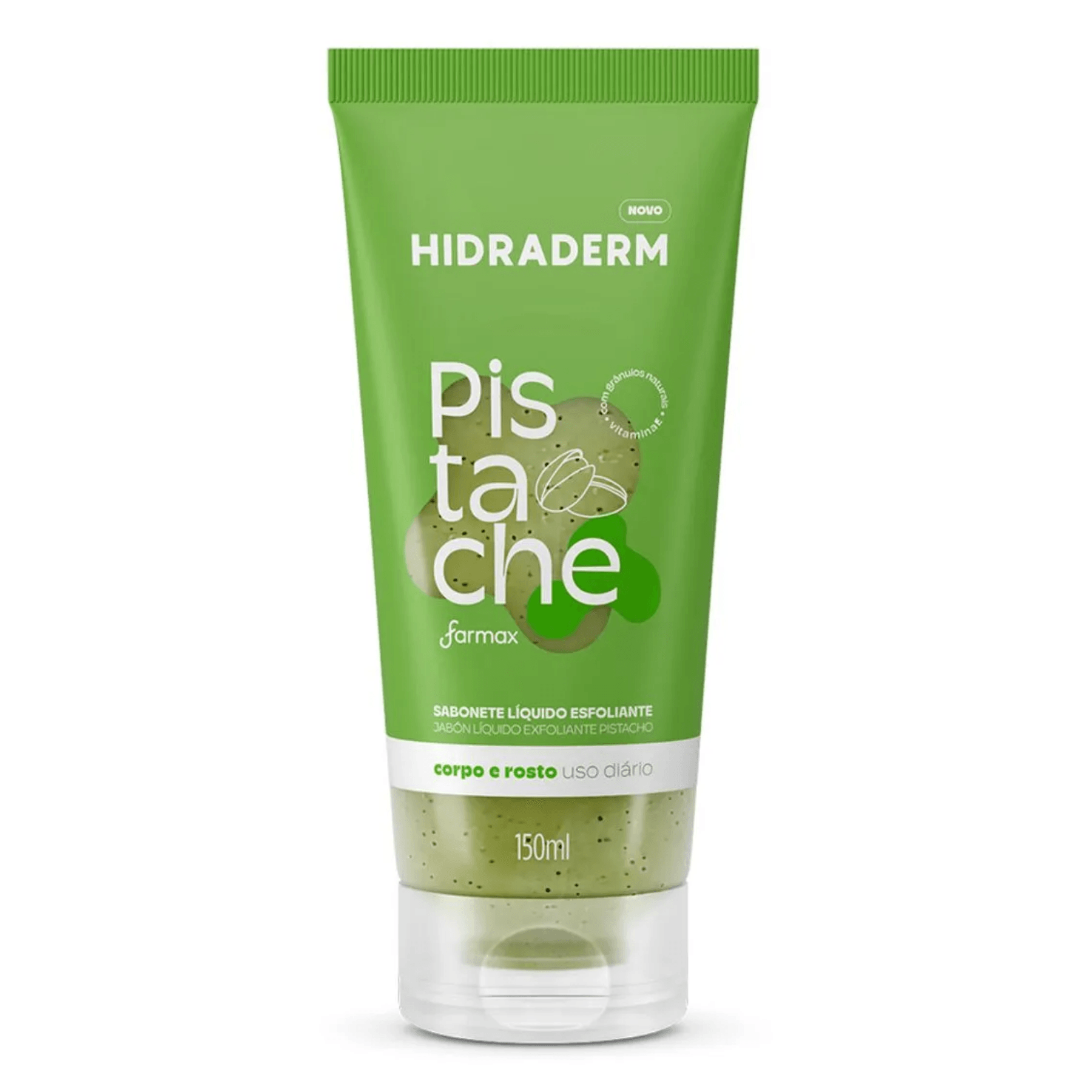 Sabonete Liquido Esfoliante Hidraderm Pistache 150ml